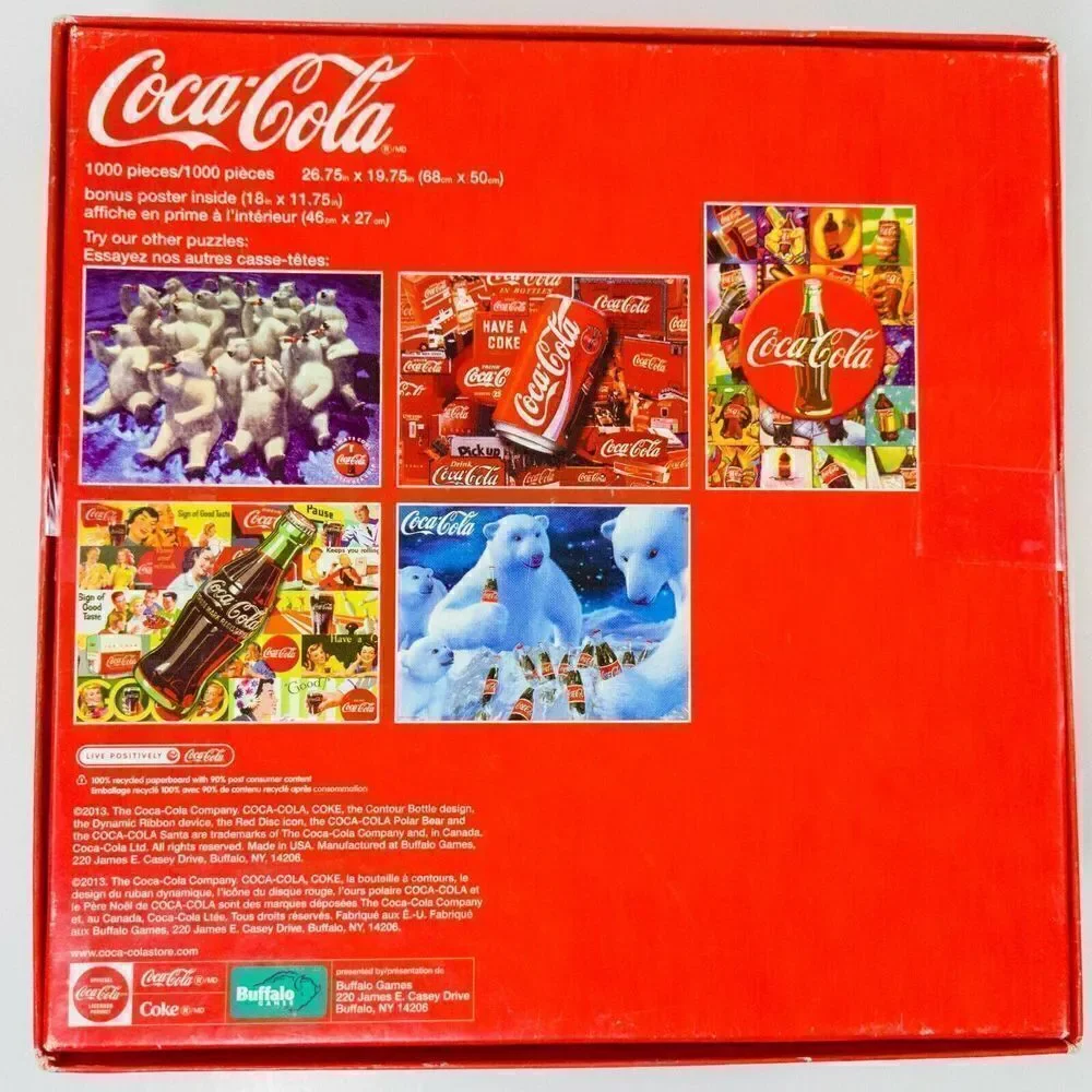 Coca Cola 1000 Piece Puzzle Sign of a Good Taste